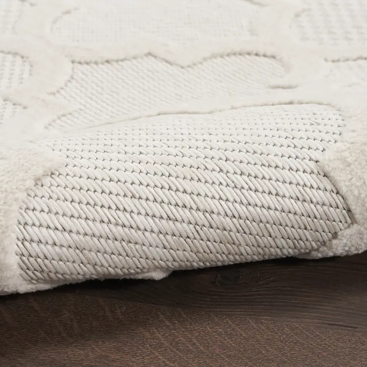 5' X 7' Ivory Indoor Outdoor Area Rug