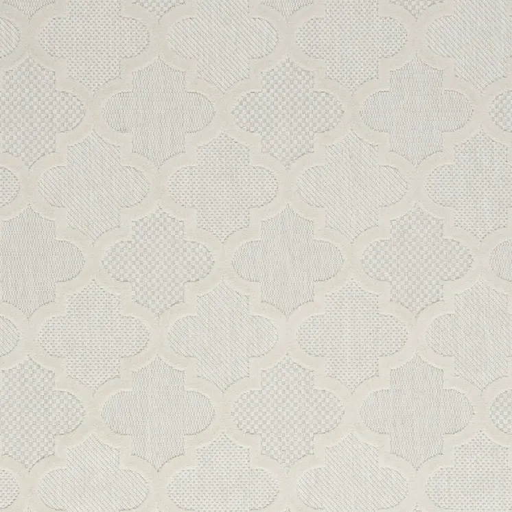 5' X 7' Ivory Indoor Outdoor Area Rug