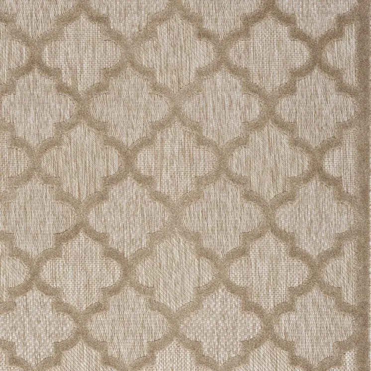 4' X 6' Beige Indoor Outdoor Area Rug