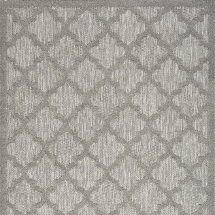 5' X 7' Gray Indoor Outdoor Area Rug