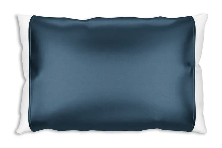 Blue Silk Open Ended Pillowcase