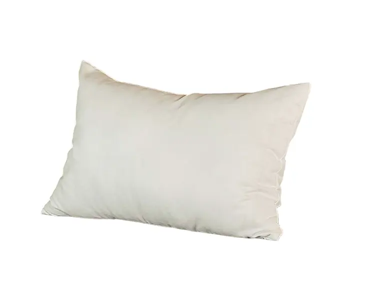 Set of Two 12" X 20" White Fabric Lumbar Throw Pillow Covers