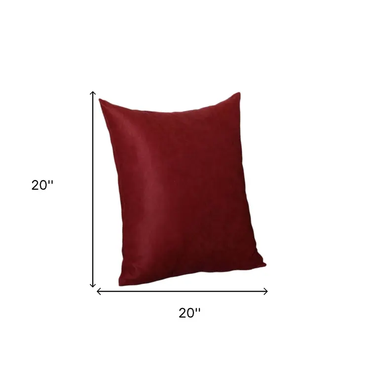 Set of Two Red Throw Pillow Covers