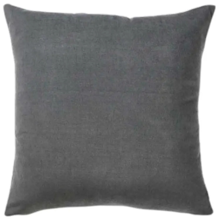 Set of Two 22" Gray Throw Pillow Covers