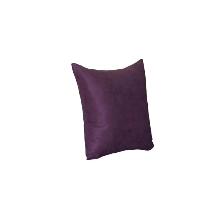 Set Of Four 18" X 18" Purple Polyester Zippered Pillow Cover