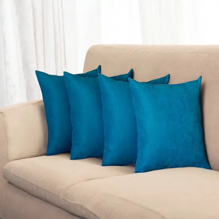 Set Of Four 18" X 18" Tahitian Tide Polyester Zippered Pillow Cover