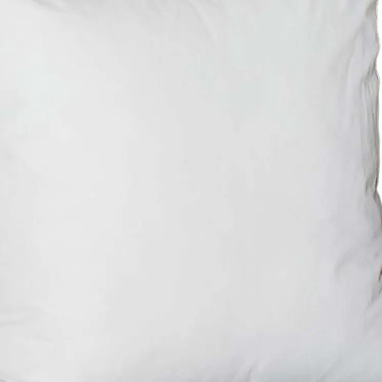 Set Of Four 22" X 22" White Polyester Zippered Pillow Cover