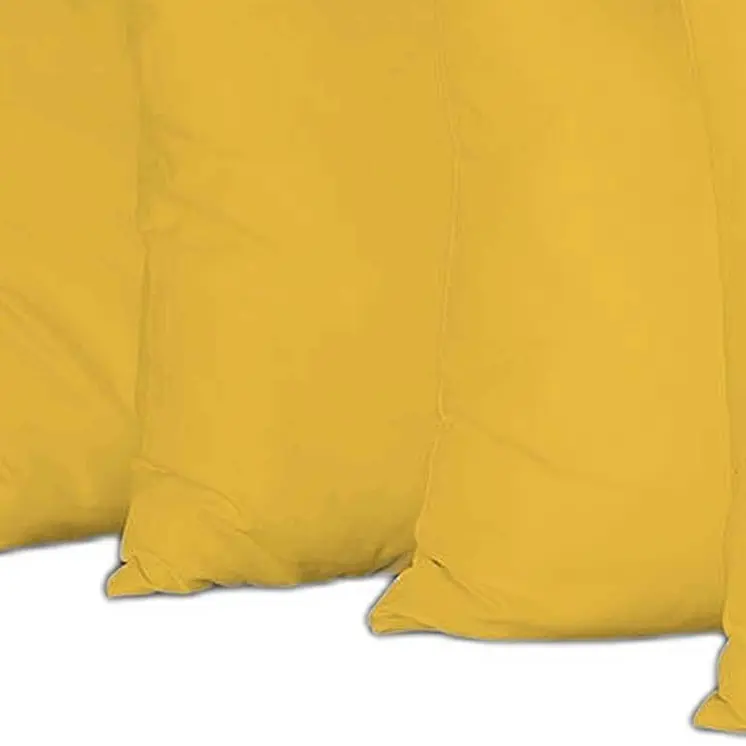 Set of Four 22" Yellow Decorative Throw Pillow Covers