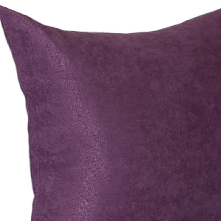 Set Of Two 18" X 18" Purple Polyester Zippered Pillow Cover