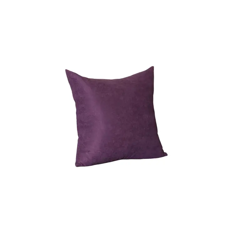 Set Of Two 18" X 18" Purple Polyester Zippered Pillow Cover
