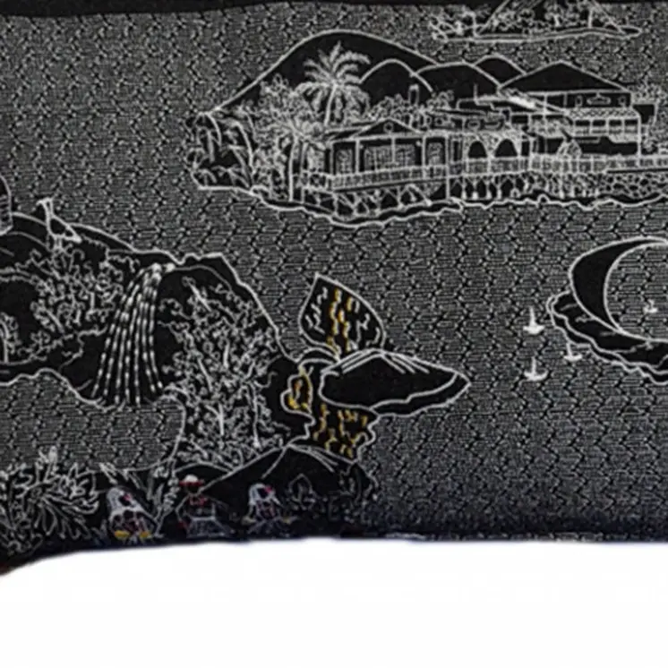 14" X 45" Black Gray and White Hometown Pride Wool Lumbar Throw Pillow