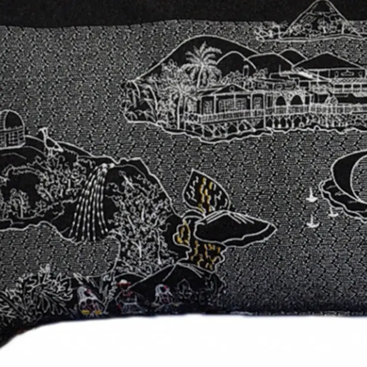 14" X 45" Black Gray and White Hometown Pride Wool Lumbar Throw Pillow