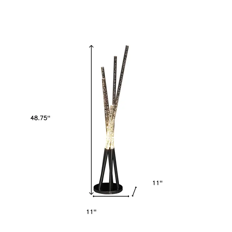 49" Silver LED Novelty Floor Lamp