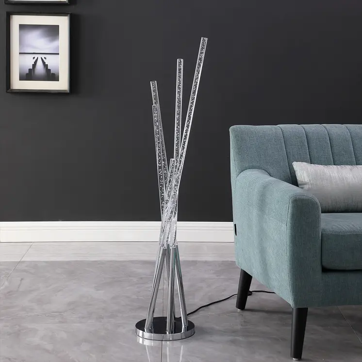 49" Silver LED Novelty Floor Lamp