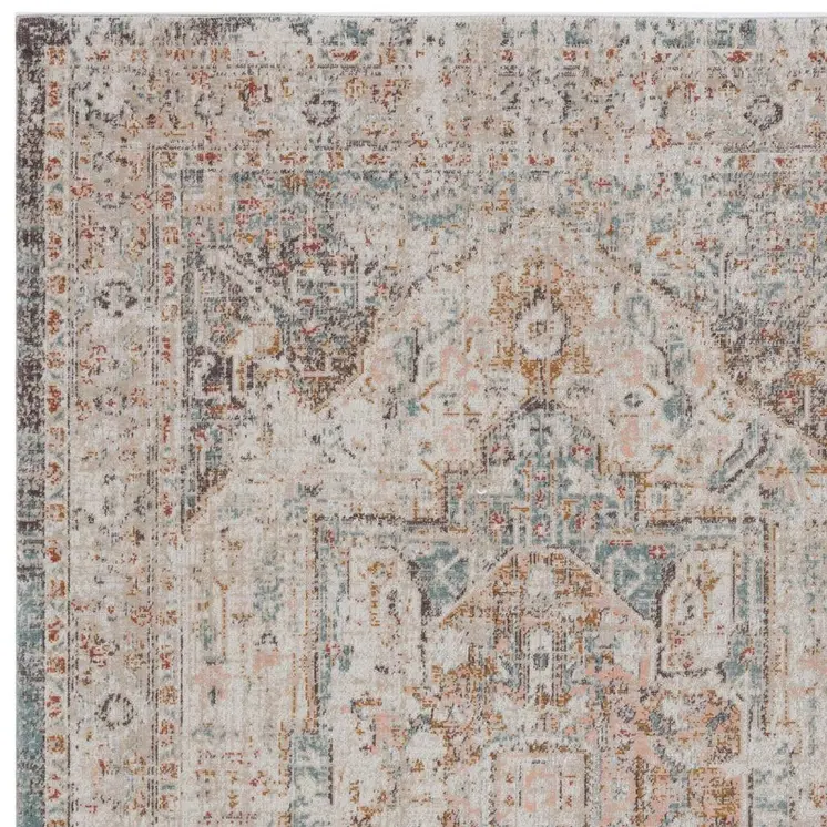 9' X 12' Beige Indoor Outdoor Area Rug