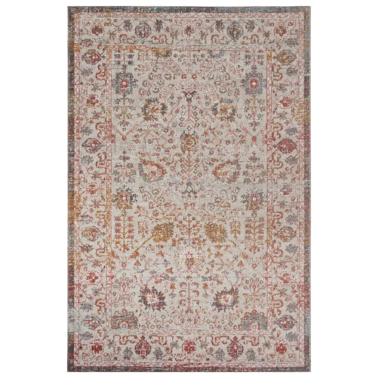 8' X 10' Beige Indoor Outdoor Area Rug