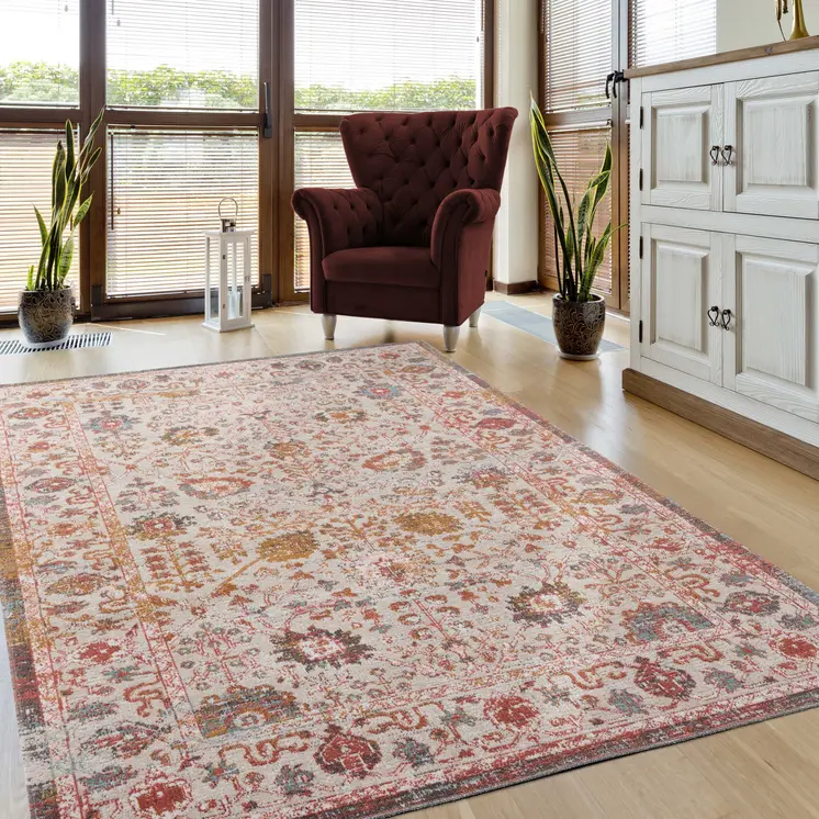 8' X 10' Beige Indoor Outdoor Area Rug