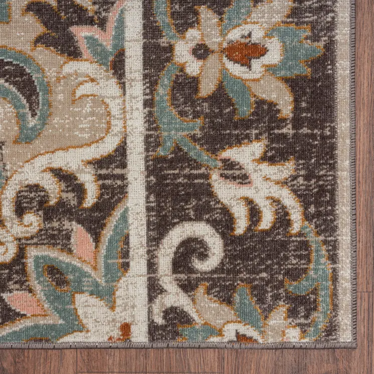 8' X 10' Brown Indoor Outdoor Area Rug