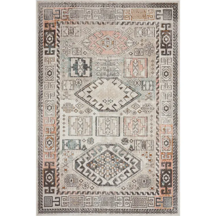 8' X 10' Cream Indoor Outdoor Area Rug