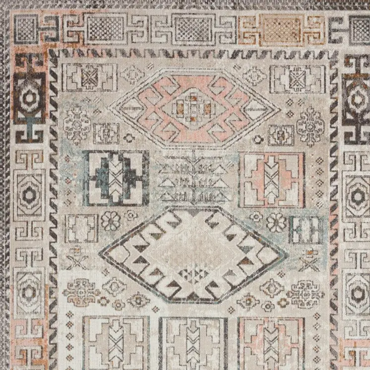 8' X 10' Cream Indoor Outdoor Area Rug