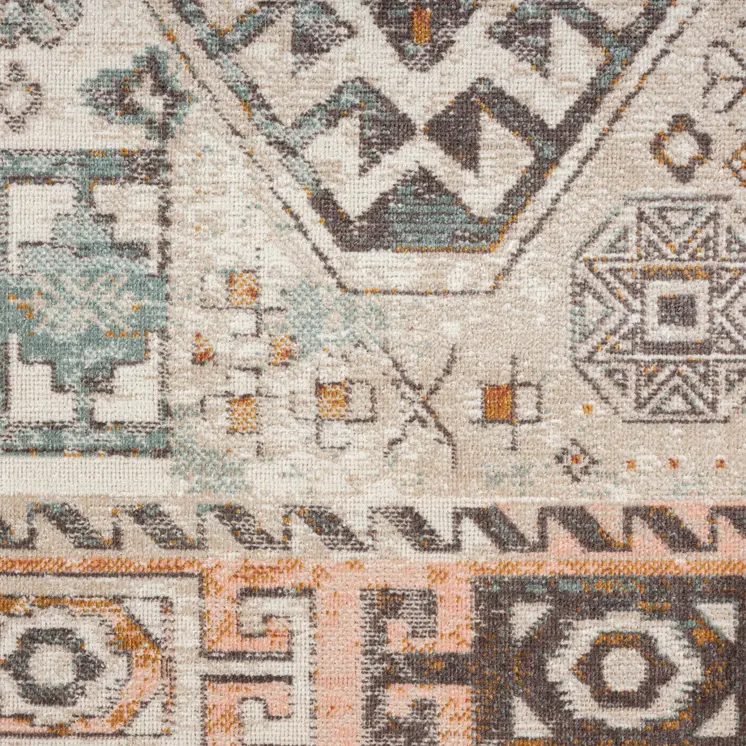 8' X 10' Cream Indoor Outdoor Area Rug