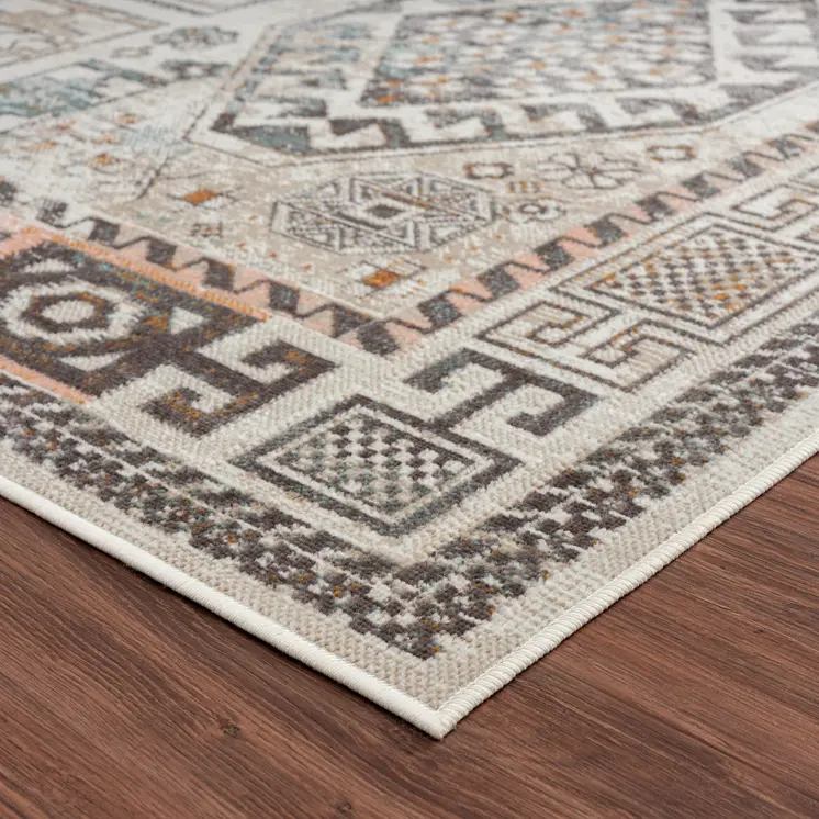 8' X 10' Cream Indoor Outdoor Area Rug