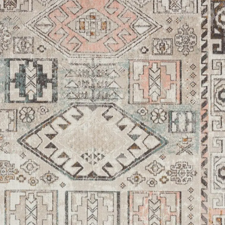 8' X 10' Cream Indoor Outdoor Area Rug