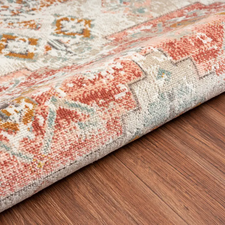 5' X 8' Cream Indoor Outdoor Area Rug