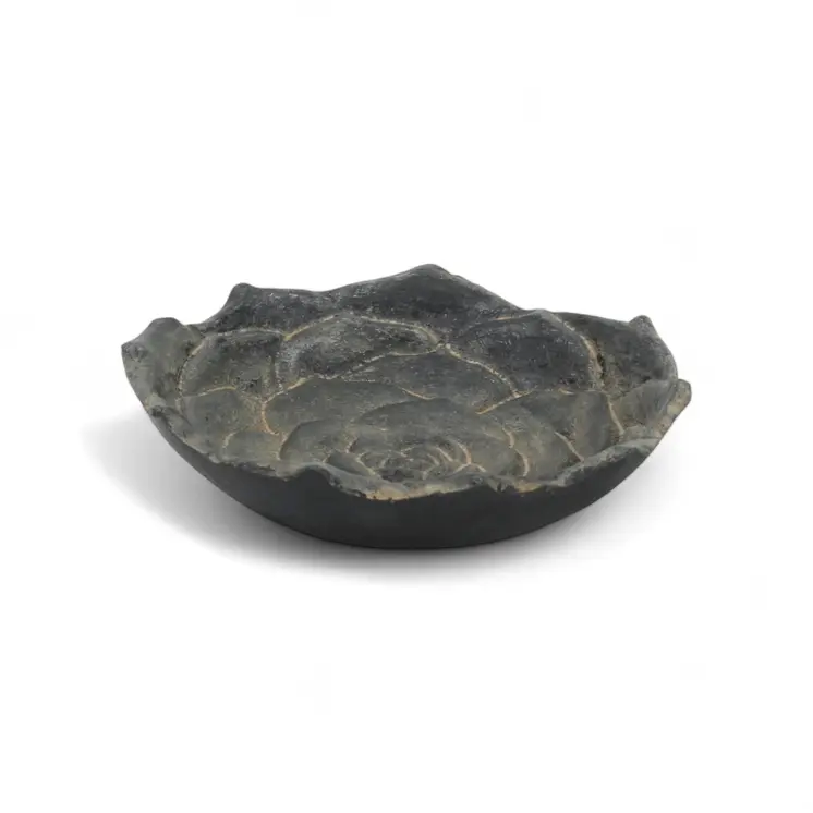 5" Black Novelty Metal Handmade Tray