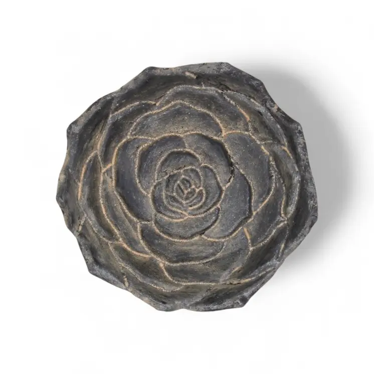 5" Black Novelty Metal Handmade Tray