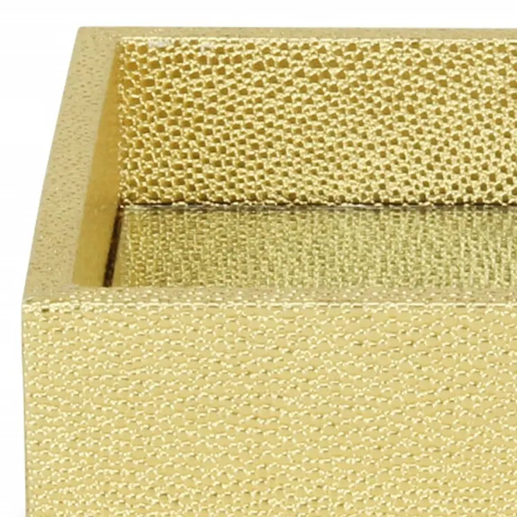 10" Gold Wood Handmade Tray