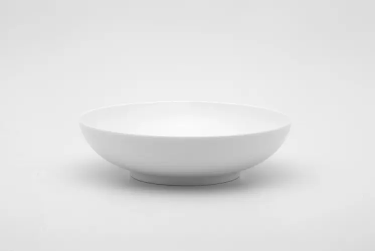 White Six Piece Porcelain Service For Six Bowl Set