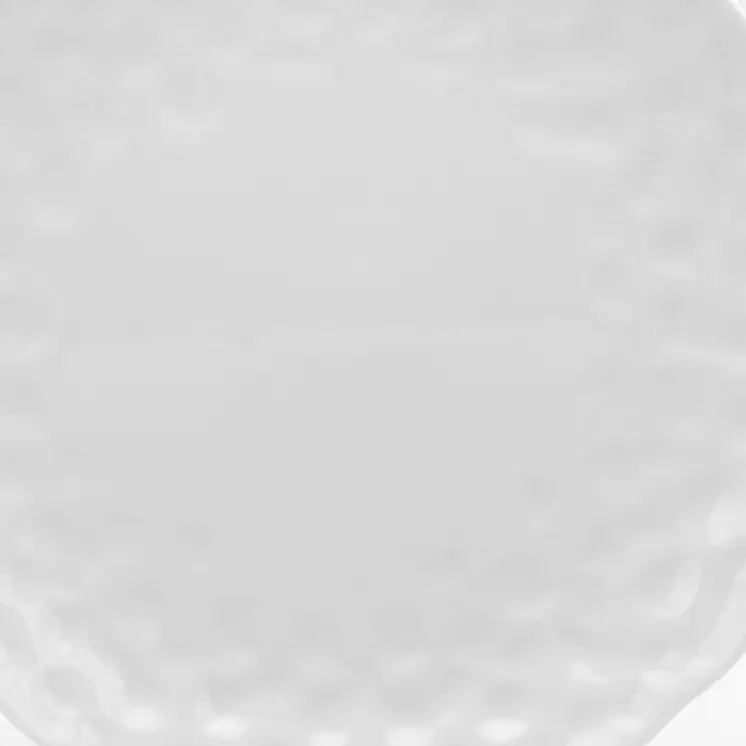 White Six Piece Round Pebbled Porcelain Service For Six Salad Plate Set