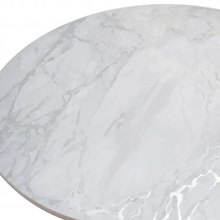 15" X 15" Silver And Gray Abstract Round Placemats