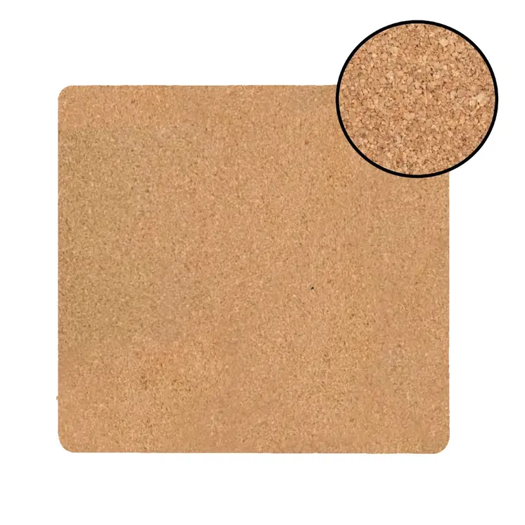 15" X 15" Gray And Gold Abstract Agglomerated cork Square Placemats