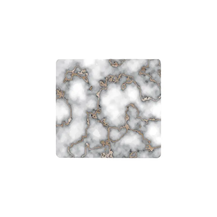 15" X 15" Gray And Gold Abstract Agglomerated cork Square Placemats