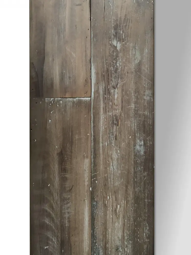 75" Brown Wood Framed Leaning Accent Mirror