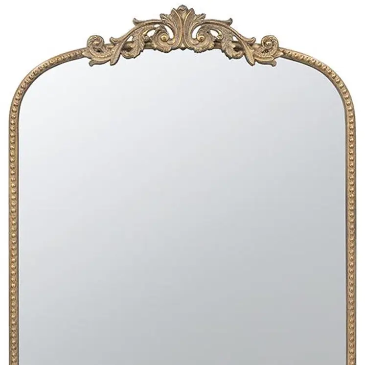 42" Gold Arch Iron Framed Accent Mirror