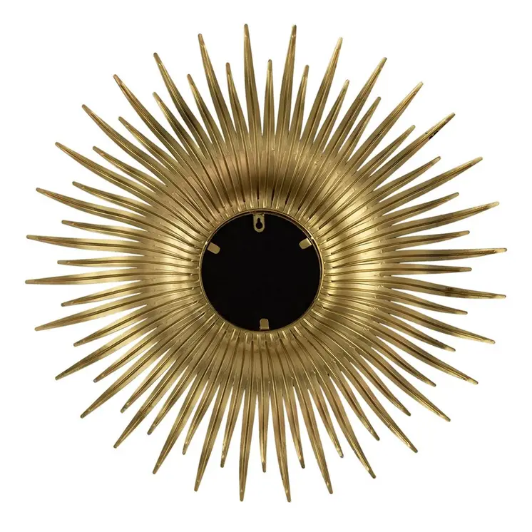 28" Gold Sunburst Iron Framed Accent Mirror
