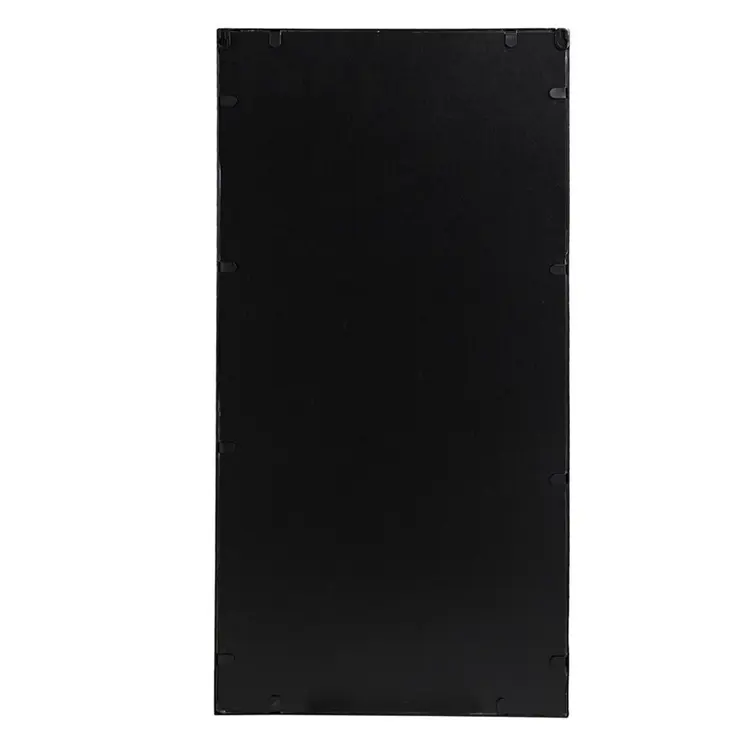 Set of Three Black Iron Framed Accent Mirror