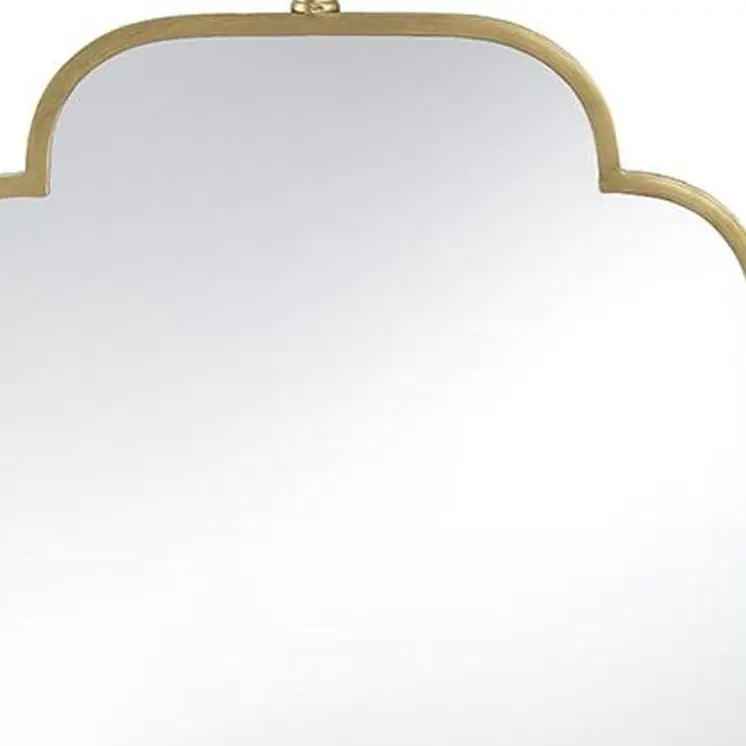 36" Gold Novelty Iron Framed Accent Mirror