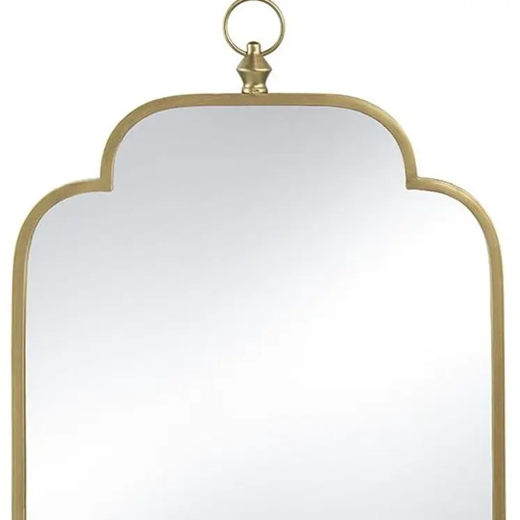 36" Gold Novelty Iron Framed Accent Mirror