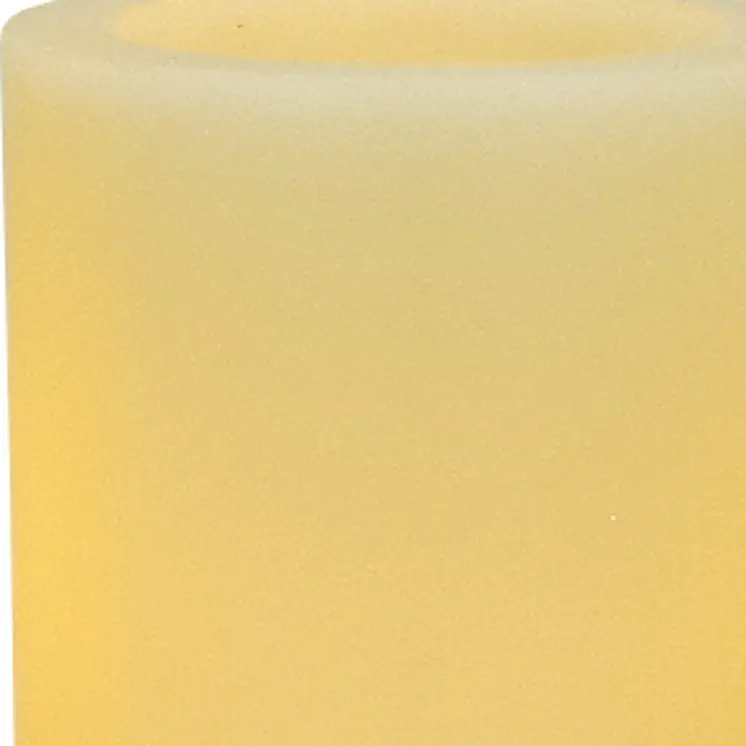 6" Ivory Flameless Pillar Candle