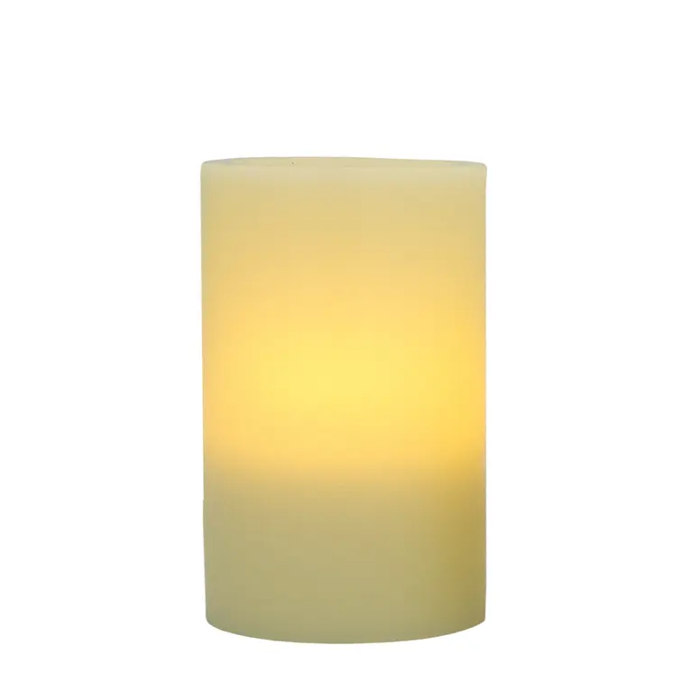6" Ivory Flameless Pillar Candle