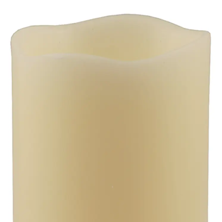 8" Ivory Flameless Pillar Candle