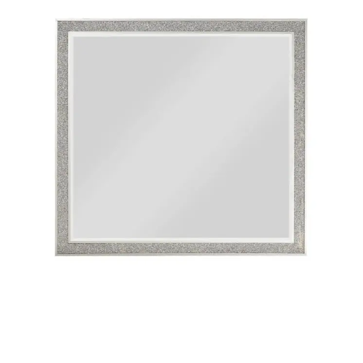 36" Square Wood Framed Mounted Dresser Mirror