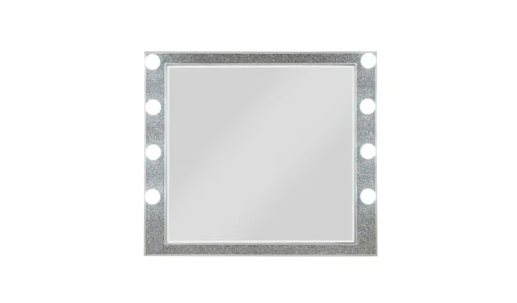 36" Square Wood Framed Mounted Dresser Mirror