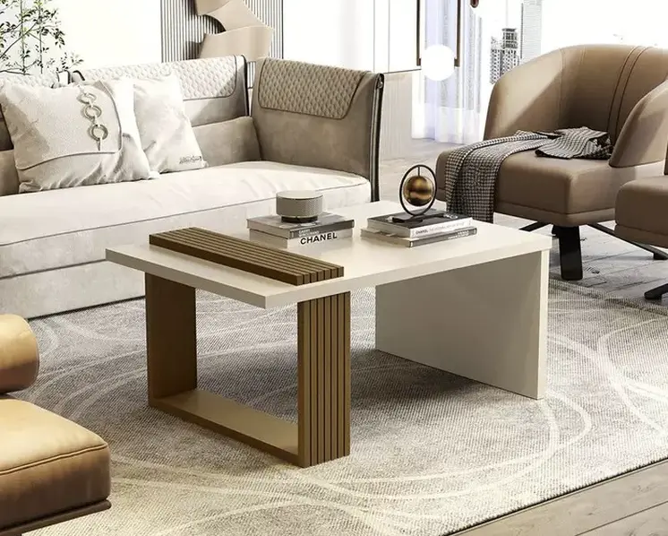 32" Off White Coffee Table
