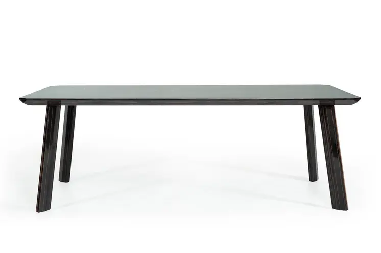 87" Ebony Dining Table