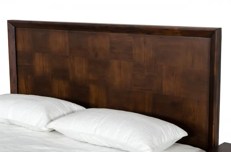 Brown Wood Queen Bed Frame